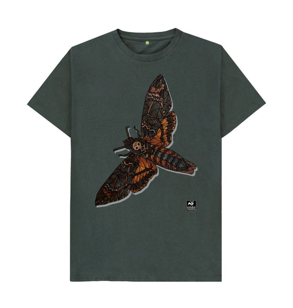 Dark Grey Moth men's t-shirt