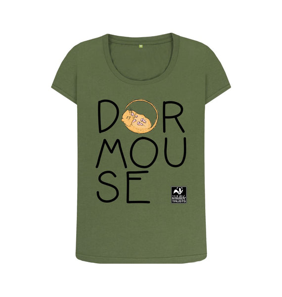 Khaki Dormouse women's t-shirt