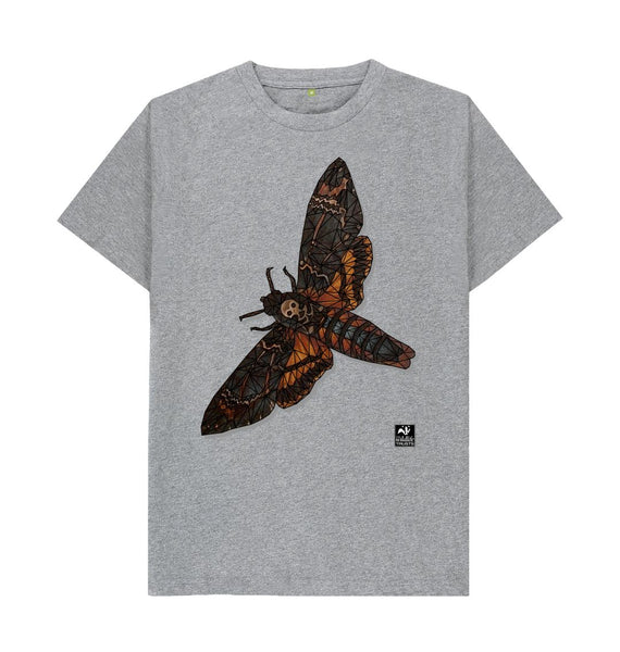 Athletic Grey Moth men's t-shirt