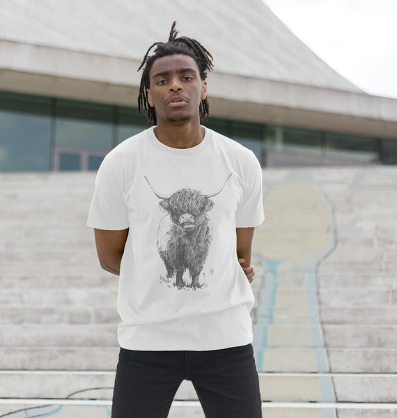 Highland cow men's t-shirt