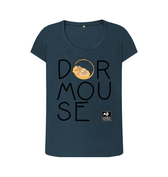 Denim Blue Dormouse women's t-shirt