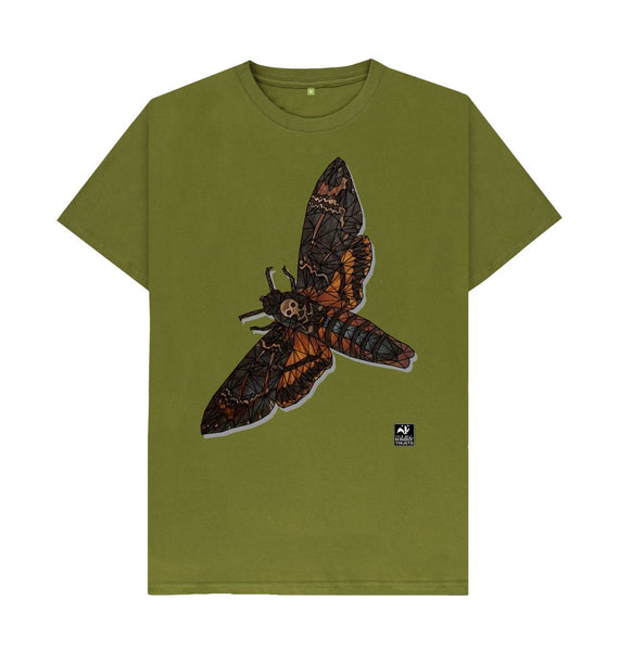 Moss Green Moth men's t-shirt