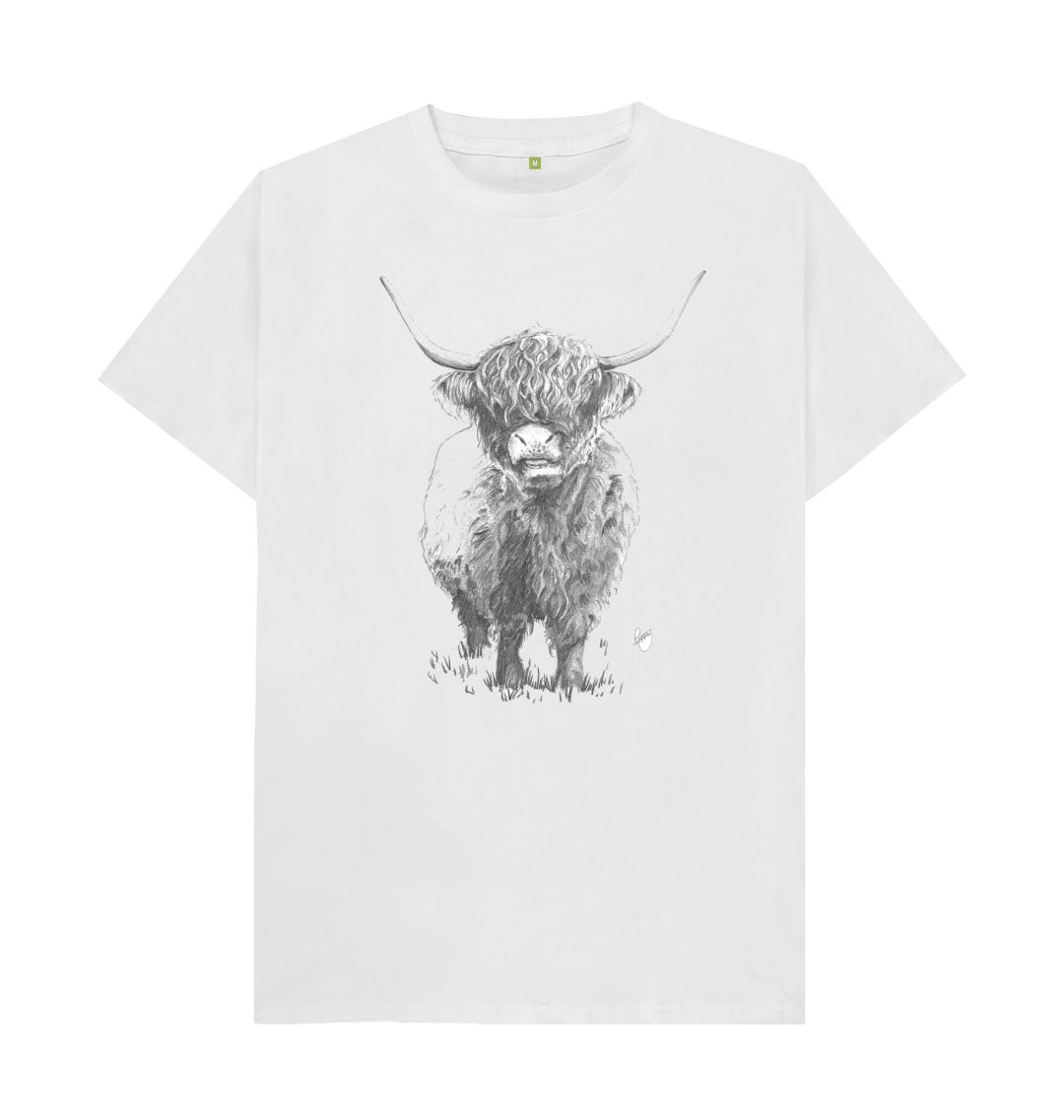 White Highland cow T-shirt
