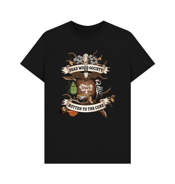 Black Printed T-shirt Front