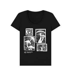 Black Women's mushroom t-shirt