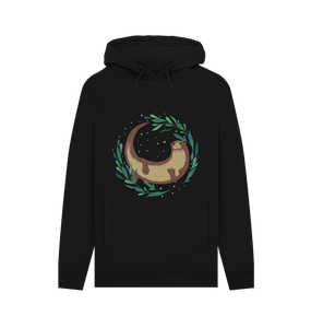 Black Men's otter hoodie