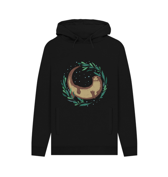 Black Men's otter hoodie