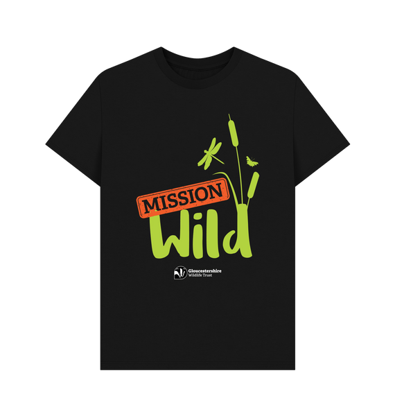 Black Printed T-shirt Front
