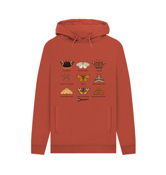 Rust Men's butterfly hoodie