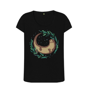 Black Otter women's t-shirt