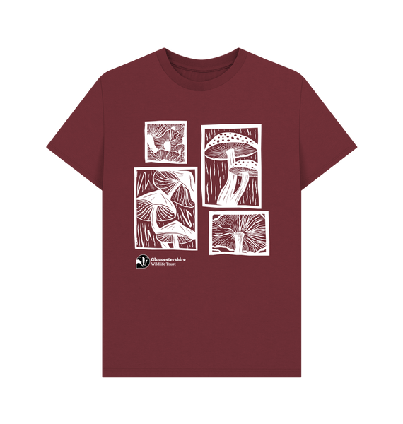 Red Wine Men's mushroom t-shirt