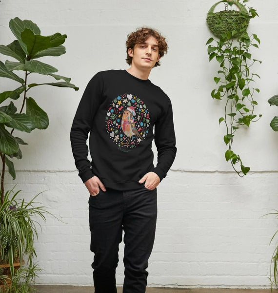 'Christmas robin' men's sweatshirt