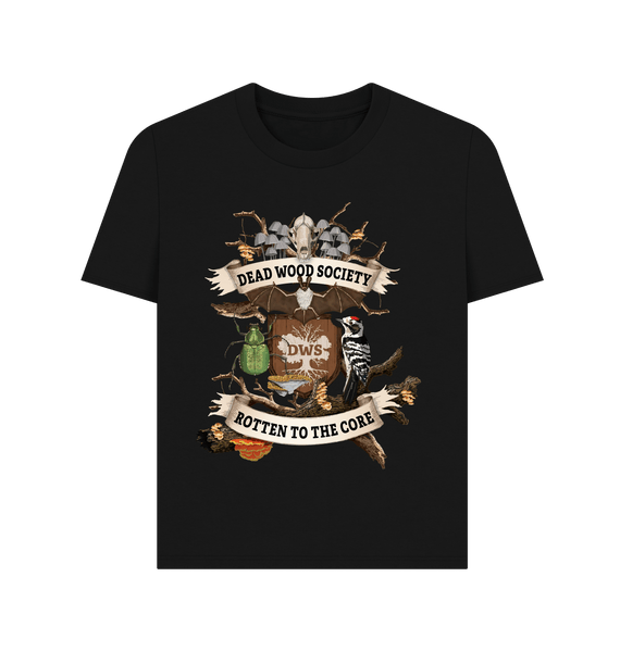 Black Printed T-shirt Front