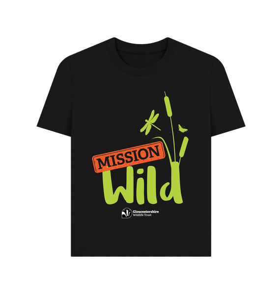 Black Printed T-shirt Front