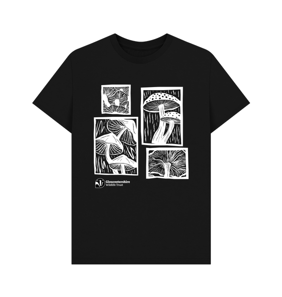 Black Men's mushroom t-shirt