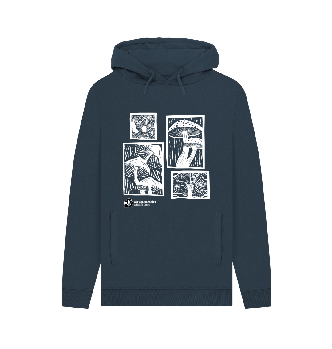 Navy Men's mushroom hoodie