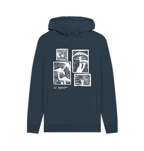 Navy Men's mushroom hoodie