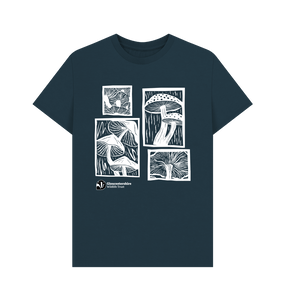 Denim Blue Men's mushroom t-shirt