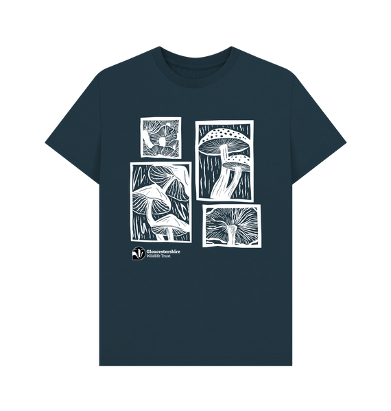 Denim Blue Men's mushroom t-shirt