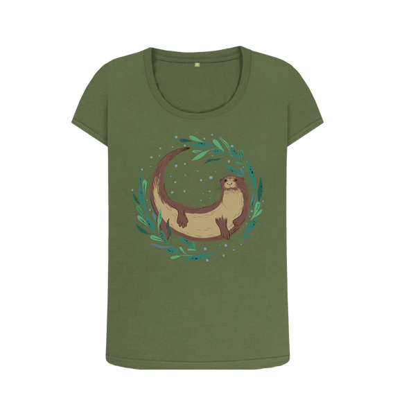 Khaki Otter women's t-shirt