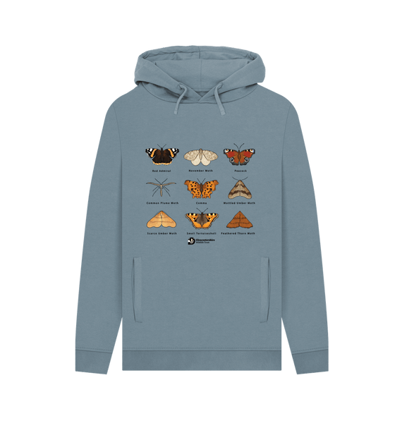 Stone Blue Men's butterfly hoodie