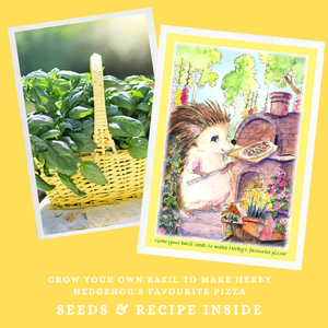 Seeds card - Cook with Kids - Herby Hedgehog