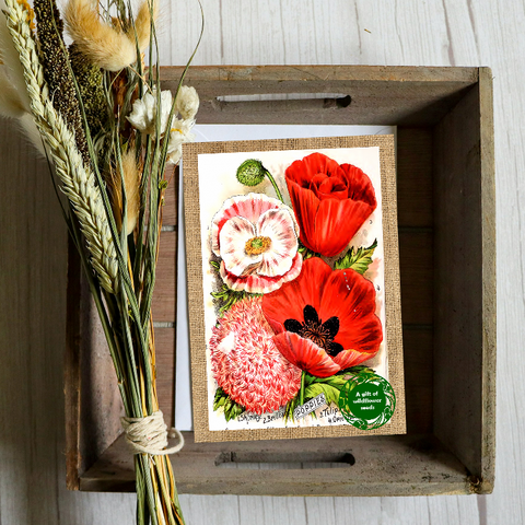Seeds card - Love Vintage