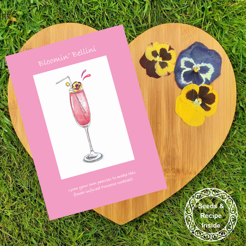 Seeds card - Love Cocktails  - Bloomin' Bellini