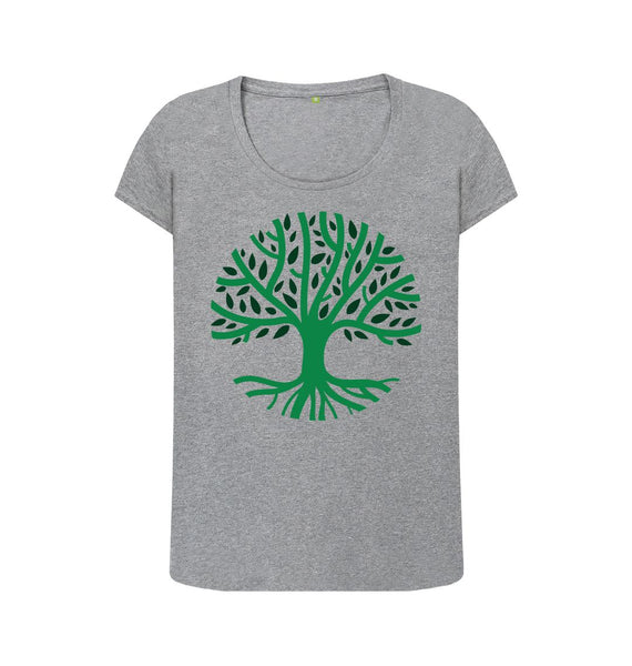 Athletic Grey female Tree t-shirt