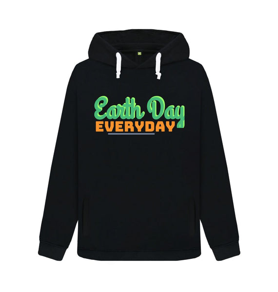 Black Earth Day female hoodie