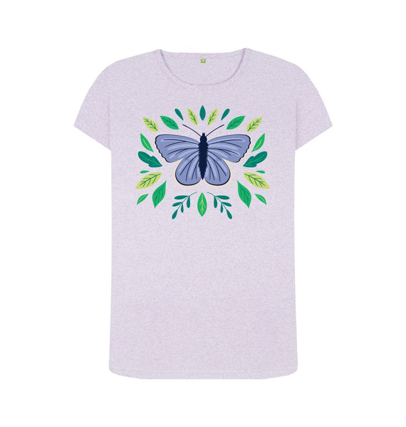 Purple female Butterfly t-shirt