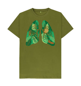 Moss Green Breathe t-shirt