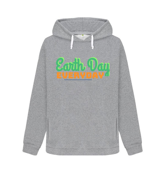 Light Heather Earth Day female hoodie