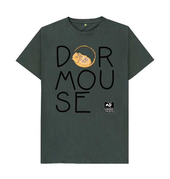 Dark Grey Dormouse men's t-shirt
